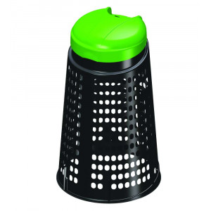 TRESPOLO PORTA SACCO LT.110 NERO COP.VERDE